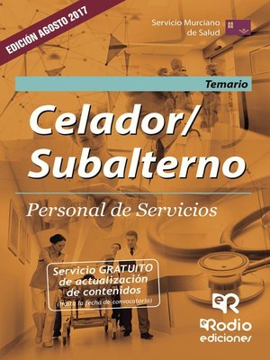 cover image of Celador/Subalterno. Personal de Servicios. Temario. Servicio Murciano de Salud